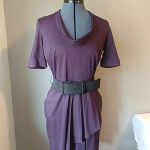 Plum 40s style dress